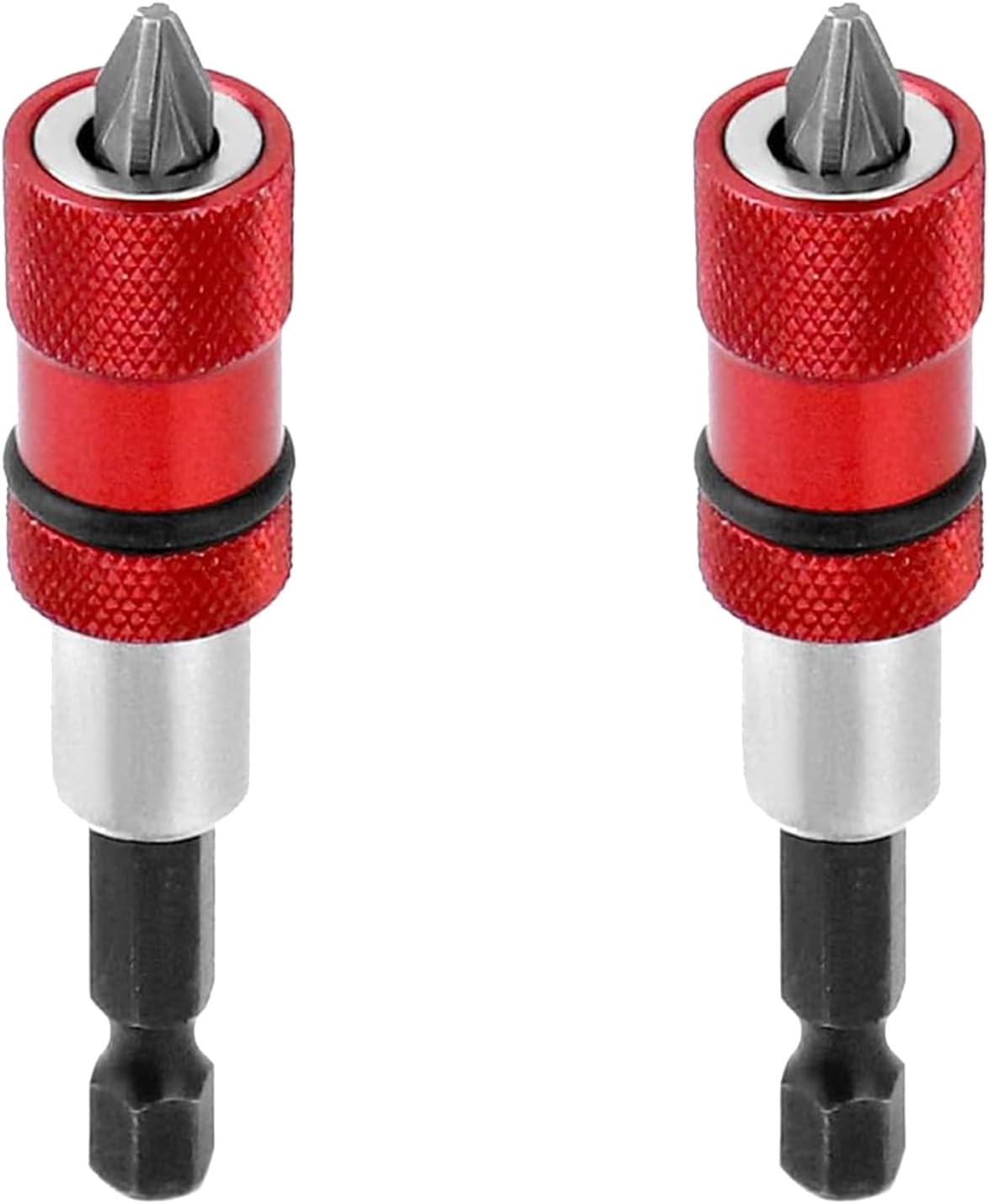 Stück Magnetischer Bithalter Mit Einstellbarem Schraubentiefenanschlag, 1/4"-sechskantschaft, Kompatibel Mit Schraubendrehern Und Bohrmaschinen Für Placo (2)
