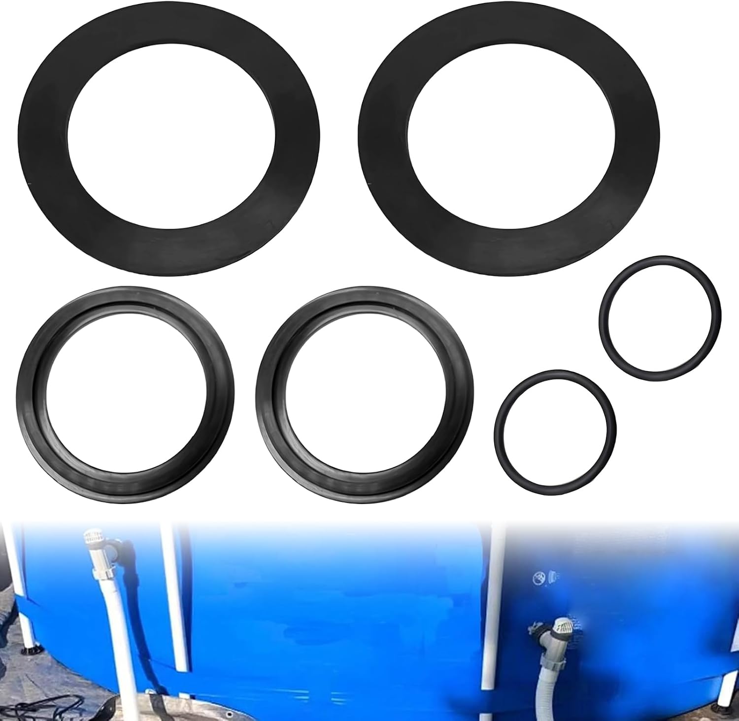 Stück Gummischeiben Mit O-ring Für Intex-poolventile 10745, 10262, 10255, Große Auswahl An Gummischeiben Mit O-ring