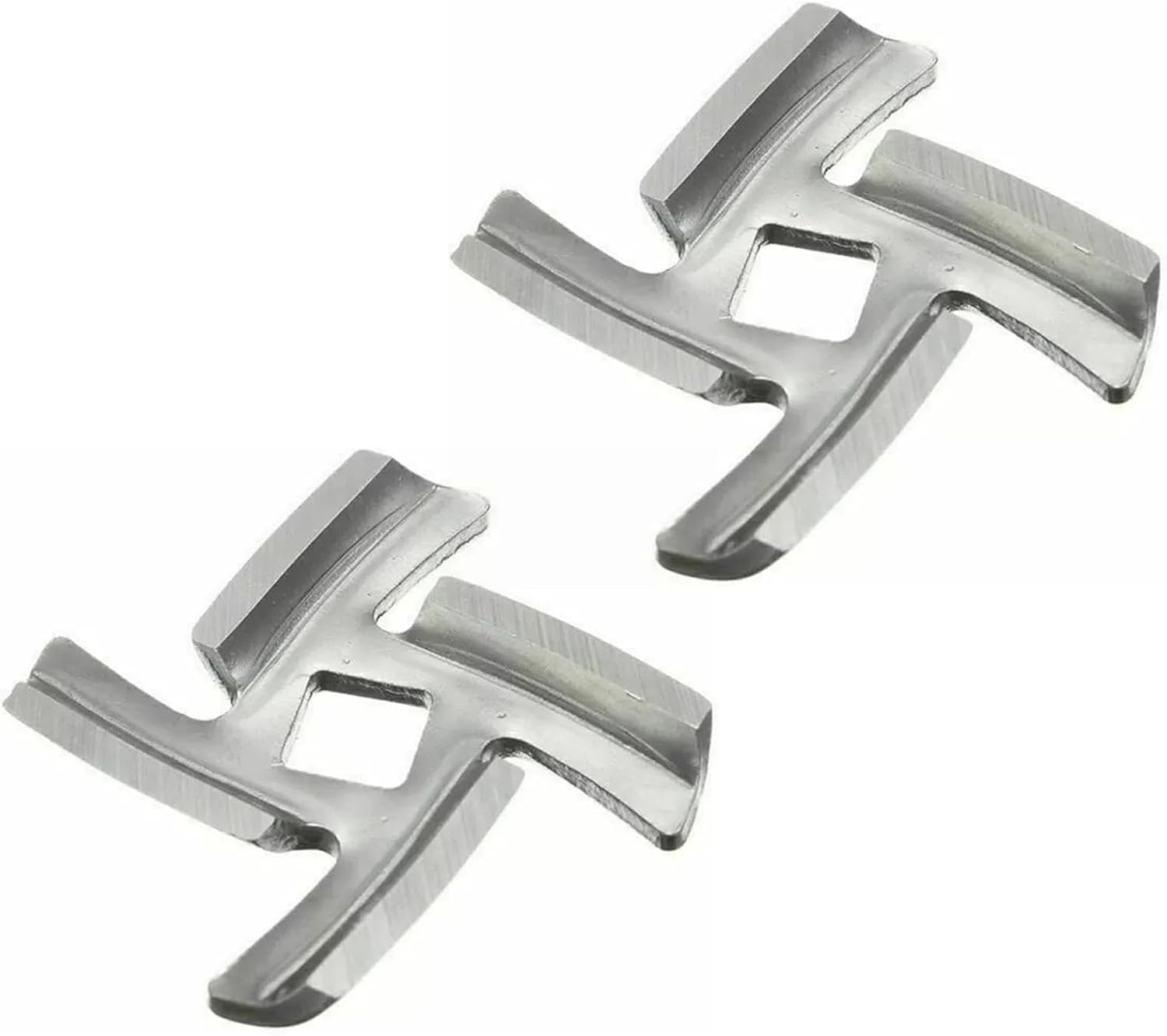 2-teiliges Fleischwolfmesser Für Porkert Fleischwolf Nr. 5, Kitchenaid Fleischwolfmesser, 8,3 Mm Lochdurchmesser, Quadratischer Kreuzschnitt Für Fleischwolf Nr. 5
