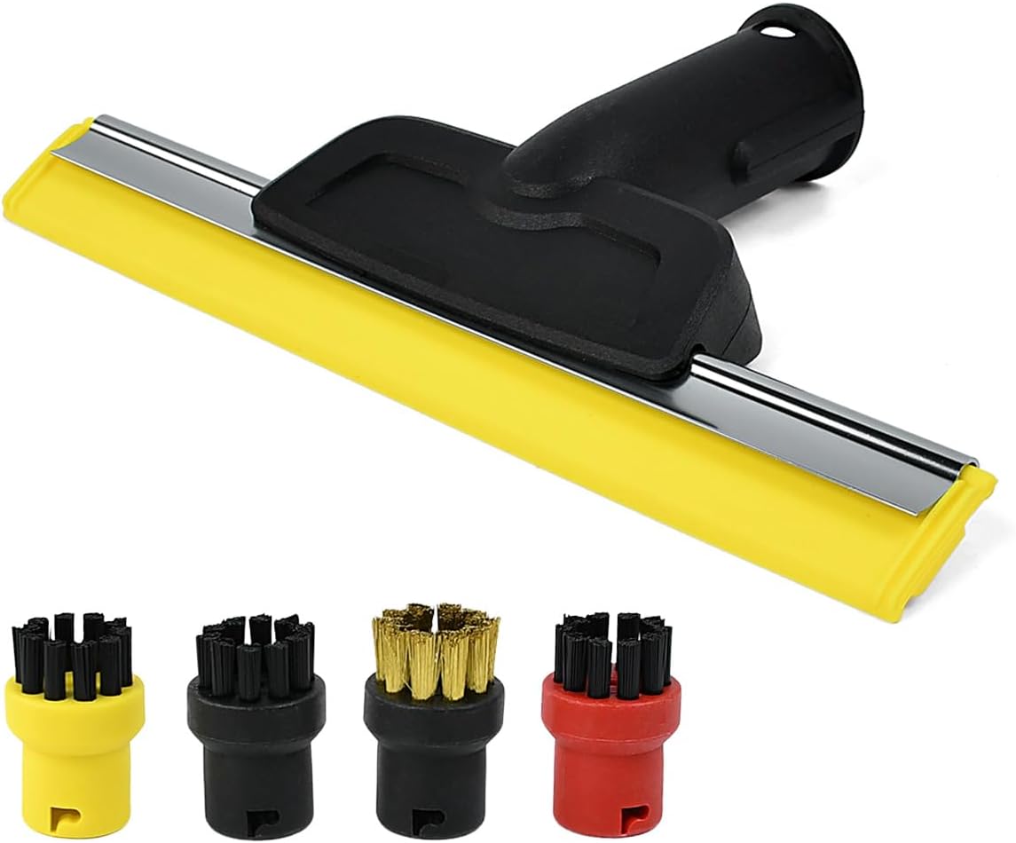 Fensterreinigungsdüse Mit Rundbürsten, Zubehör Für Dampfreiniger, Kompatibel Mit Kärcher Dampfreinigern, Zubehör Sc2, Sc3, Sc4, Sc5, Ctk10