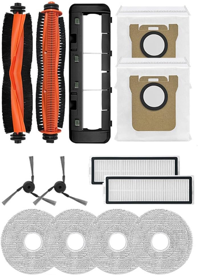 Ersatzteilset Für Den Xiaomi Mijia 5 Pro Ov21cn Saugroboter, Bestehend Aus Hauptbürste, Filter, Wischmopp, Staubbeutel Und Zubehörset.