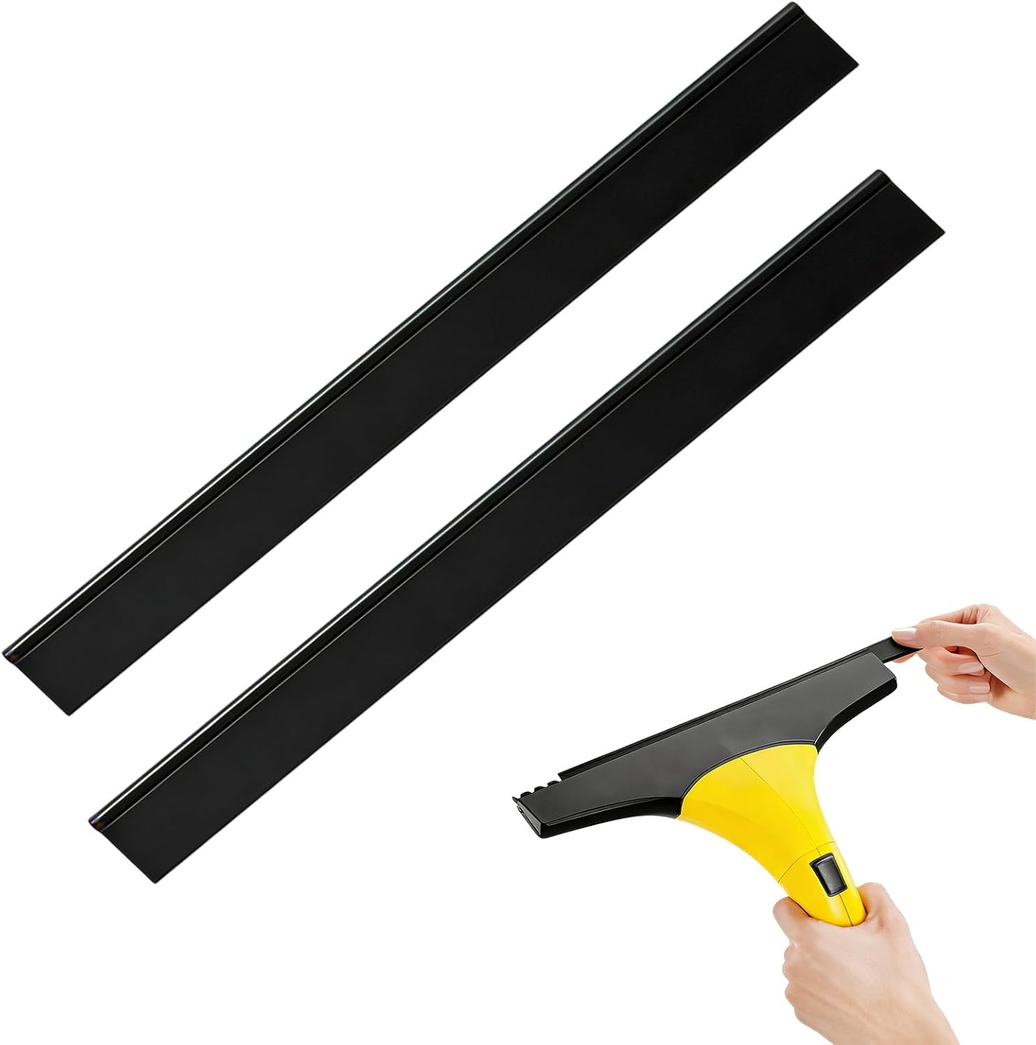 Set Mit 2 Ersatz-gummilippen, Zubehör Für Fensterreiniger (280 Mm), Kompatibel Mit Kärcher Wv1, Wv2, Wv5, Wv50, Wv55, Wv60, Wv75