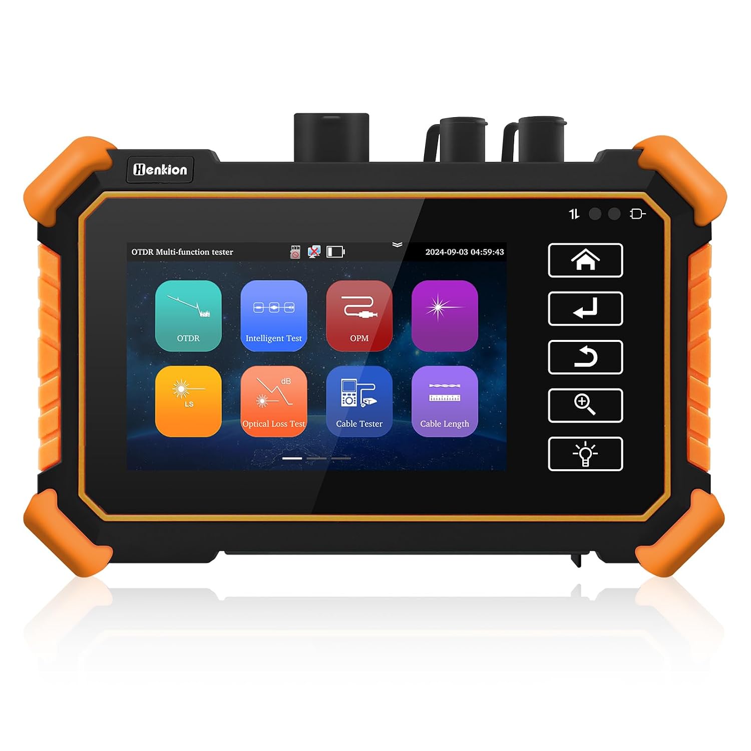 Otdr-glasfasertester 1550 Nm 26/24 Db, Unterstützt Opm, Ls, Ols, Vfl, Ereigniskarte, Utp/rj45-kabelprüfung Tdr / Kabellängenmesser