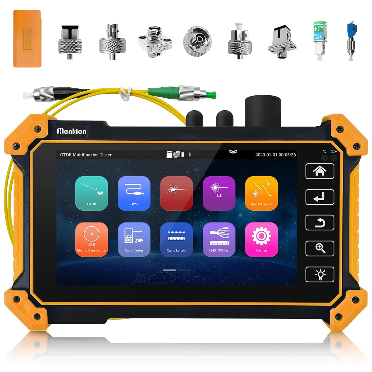 Otdr-glasfasertester 1610 Nm 26 Db, Glasfasertester 1310/1490/1550/1577 Nm, Glasfasertester Opm Ls Ols, Ereigniskarte, Kabeltester, Netzwerktools, 8 Adaptertypen