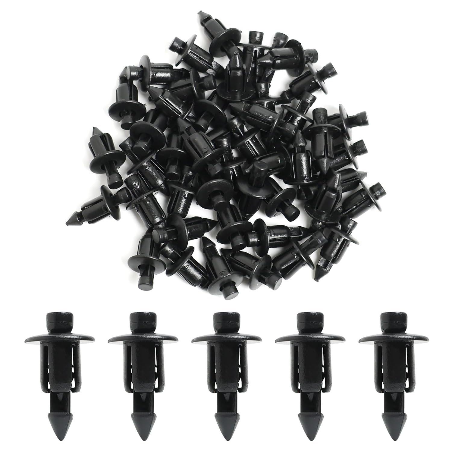 50 Stück 6-mm-kunststoffnieten Zur Befestigung Von Fahrradverkleidungen, Klemmen, Befestigungsclips, Verkleidungsclips Für Yamaha, Kawasaki, Suzuki