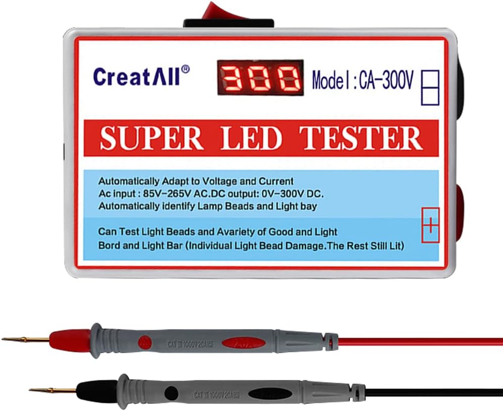 Ac-300v Led-tv-hintergrundbeleuchtungs-teststreifen, Lampenperlen-lichtleiste Für Tv-hintergrundbeleuchtung, Kapazitätsdioden-spannungsprüfgerät Mit Schalter