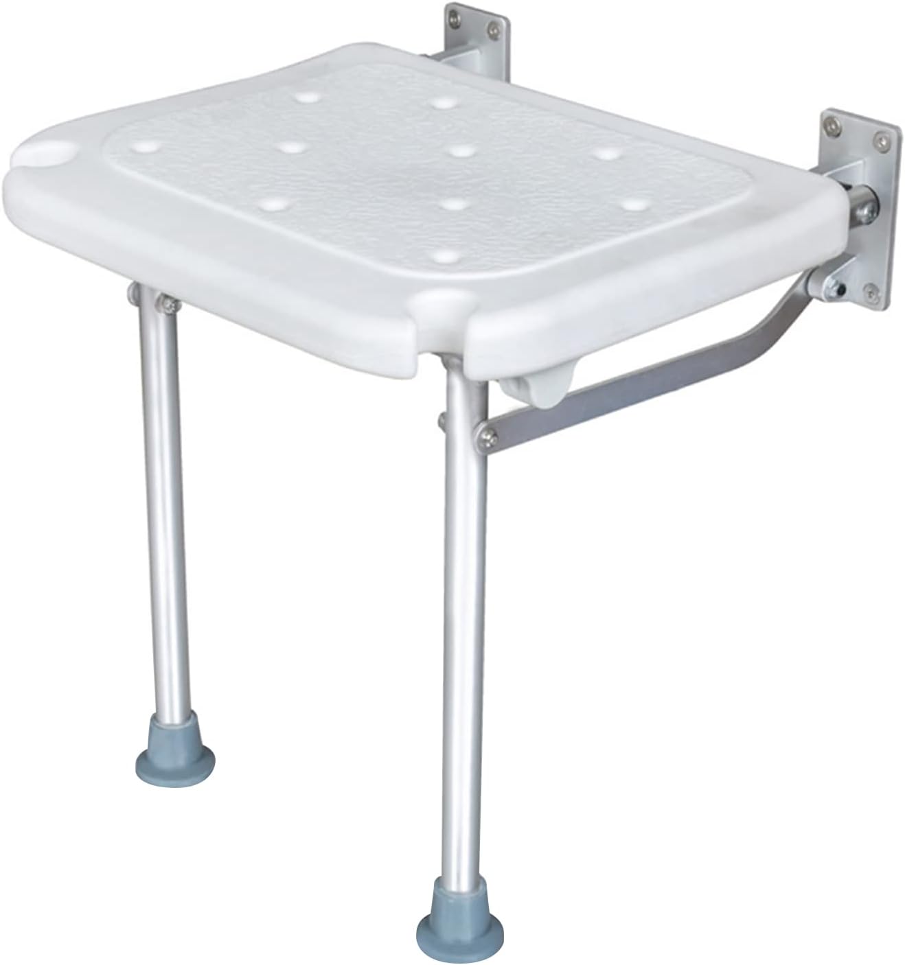 Klappbarer Duschstuhl, Klappbarer Duschsitz Mit Beinen, Wandduschsitz, Badhocker Für Senioren, Belastbarkeit Bis 440 Kg, 40 X 32 X 42 Cm
