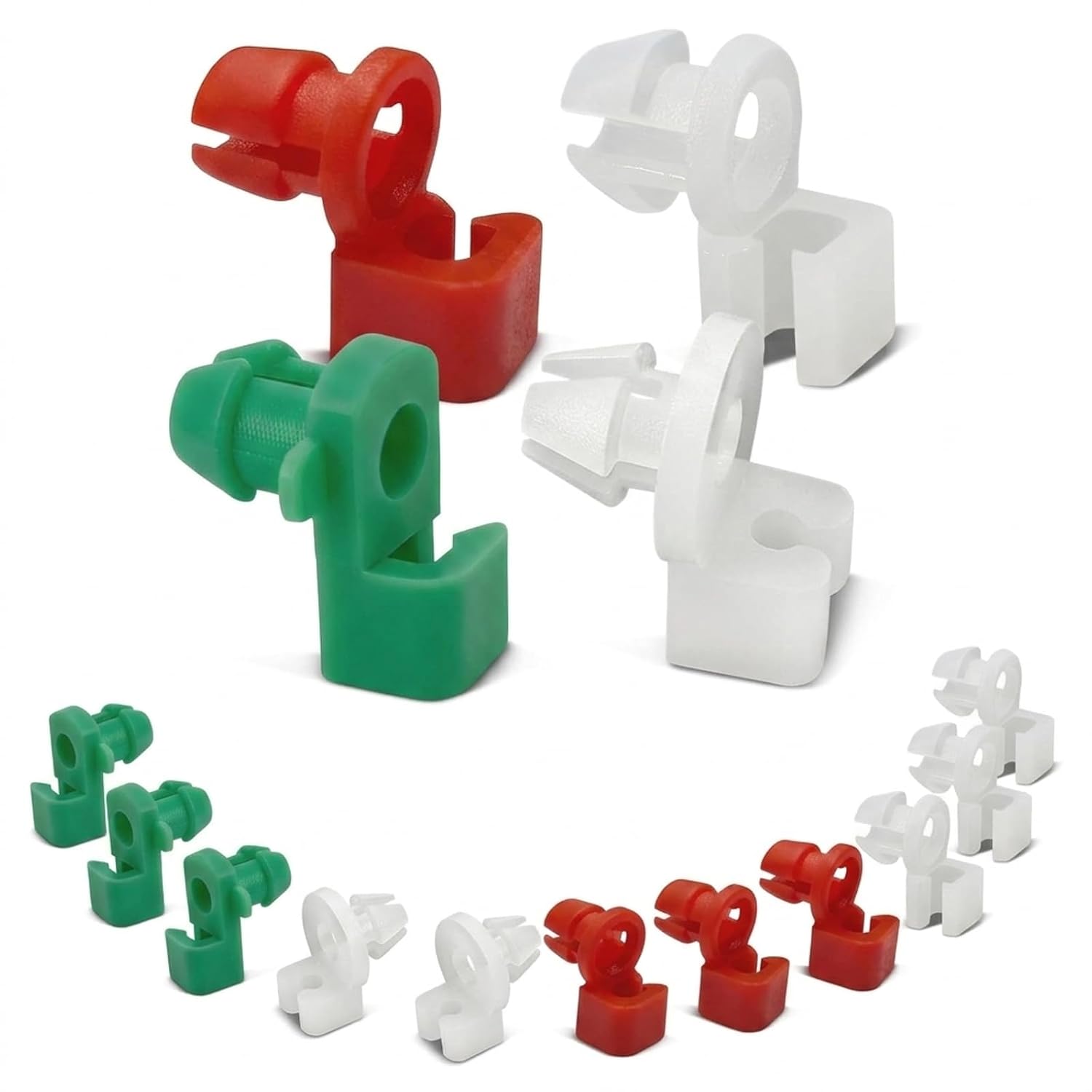 24 Türbefestigungsclips Für Autotüren, Türschlossstangen-halteclips, Für Stangen Mit 2–3,5 Mm Durchmesser Und Bohrungen Mit 5,5–6,5 Mm Durchmesser, Befestigung Für Fahrer- Und Beifahrerseite, Universe
