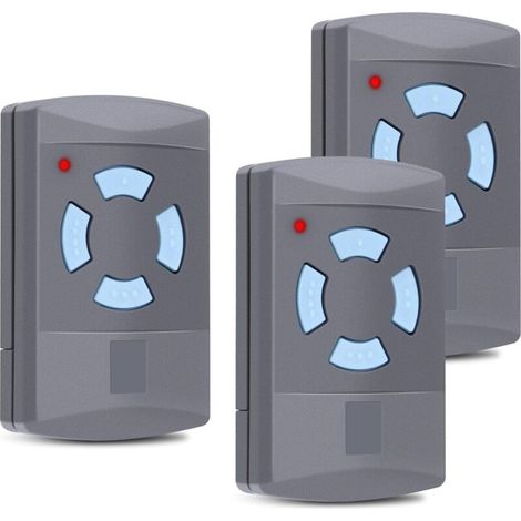 3 Pièces Télécommande Porte Garage - 4 Boutons - 868,3 Mhz - Compatible Hsm4 Hs4 Hsp4 Hs1 - Pour Portes De Garage