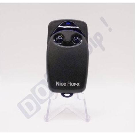 Télécommande Nice Flo2rs - 2 Canaux 433.92 Mhz - Compatible Récepteurs Flox2r/floxi2r/ox2/ox4t - Programmation Sécurisée - Pile Fournie - Ne Pas Confondre Avec Flo2