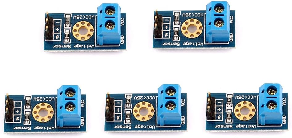 5 Stück Spannungsdetektor-modul Mit 3 Anschlüssen Für Arduino, Max. 25 V, Messbereich.