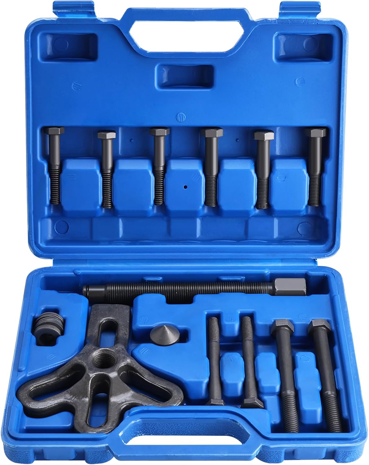 13-teiliger Magnetischer Schwungradabzieher, 75-105 Mm Lenkradabzieher, Universelles Schwingungsdämpfer-abzieher-set Für Motorrad- Und Auto-schwungradabnahme (blau)