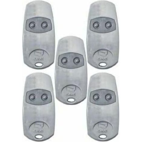 Télécommande Portail - 433 Mhz - 2 Canaux - Portée 50 M - Compatible Série Came Top - Pack De 5