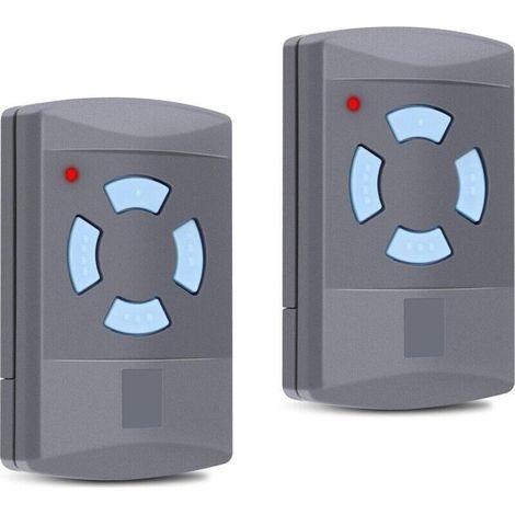 Télécommande Portail - 868 30 Mhz - 4 Canaux - Compatible Hörmann Hsm2 Hsm4 Hse2 Hs4 - Lot De 2