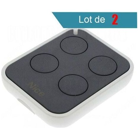 – Télécommande Nice On4e Era-one Pack De 2 – 4 Canaux – Fréquence 433.92 Mhz – Alimentation Pile Cr2032 – Compatible Motorisations Nice