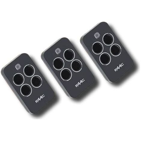 – Télécommande 4 Canaux Xt4 433 Rc – Lot De 3 Télécommandes Motorisations – Rolling Code Pour Sécurité Renforcée – Compatible Avec Systèmes Faac