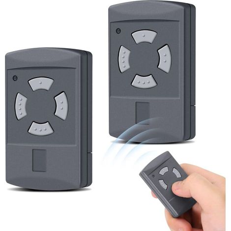 Émetteur Télécommande Porte Garage - 40,685 Mhz - Compatible Hse2 Hse4 Hs2 Hs4 Hsm2 Hsm4 - Lot De 2