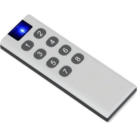 Télécommande Sans Fil Rf - 8 Boutons - Fréquence 433,92 Mhz - Pour Portes De Garage Et Serrures Électriques - 1 Pièce