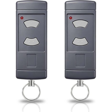 Télécommande De Porte De Garage 40,685 Mhz Avec Boutons Gris Télécommande 4 Canaux Pour Ouvre-portes De Garage, Compatible Avec Les Modèles Hsm2-40, Hs2-40, Hs4-40, Hse2-40 Et Hse4-40 Sur La Fréquenc