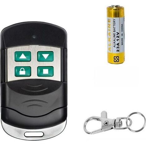 Télécommande De Copie 433 Mhz Pour Porte De Garage/portail, 4 Boutons Verts, Compatible Porte Enroulable, Copie Sans Fil Pour Sécurité Et Accès