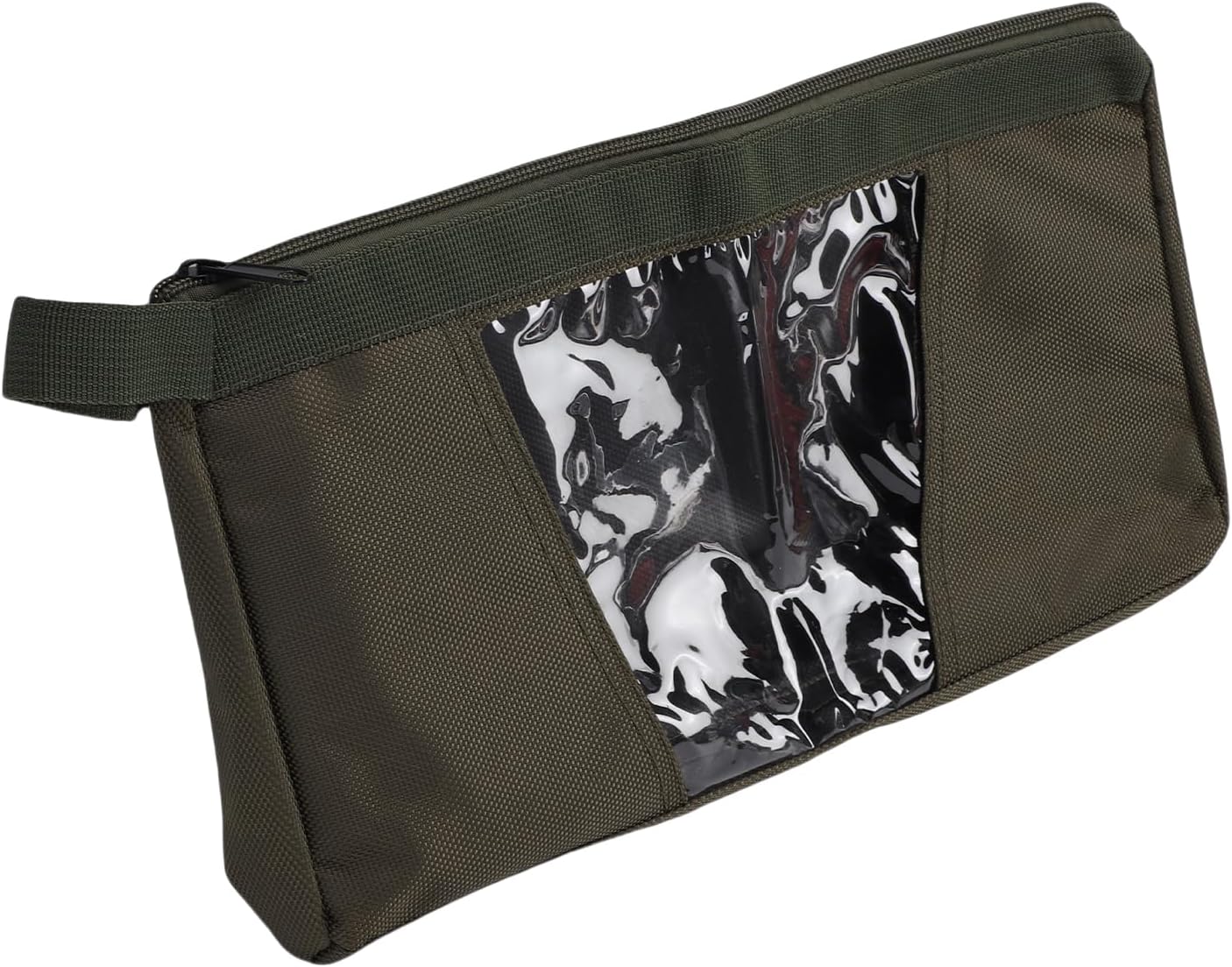 Spritzwassergeschützte, Transparente Werkzeugtasche Aus Oxford-kunststoff Mit Griff Für Kleine Werkzeuge Und Bürobedarf (grüne Werkzeugaufbewahrungstasche, 109-9)