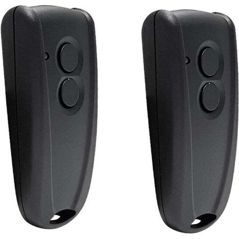 Télécommande Porte Garage - 2 Pièces - 433 Mhz - Compatible Volet Roulant - Portée 100 M - Abs - 12 V