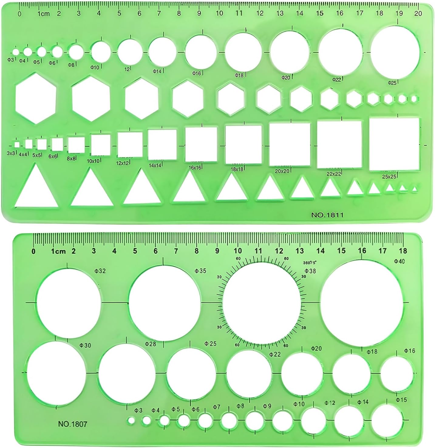 Geographisches Normograph, Ormograph Für Skizzen Und Diagramme, 2-teiliges Lineal-schablonen-set Für Kunstateliers Oder Zum Zeichnen Und Skizzieren, Kreisschablone, Messschablonen, Geometrische Schabl