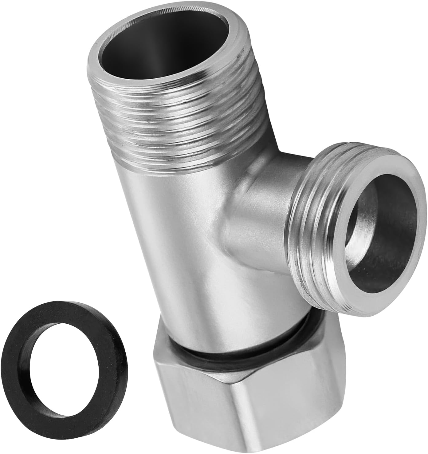 3-wege-t-stück, 3/8"-kupfer-wc-umstellventil Mit 1/2"-seitenzahnventil, 3-wege-duschkopfadapter Für Wc-spülkasten Und Waschmaschinen-duschkopf