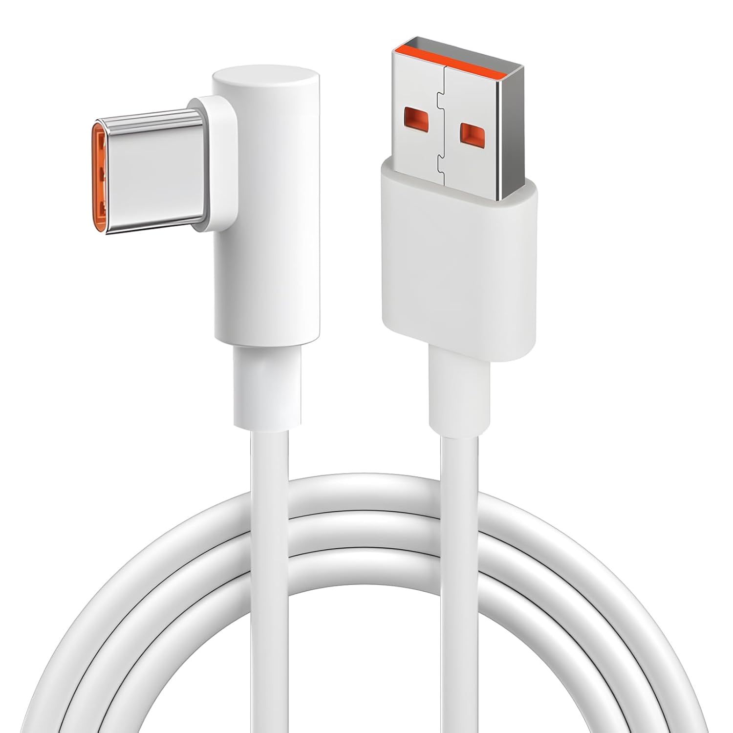 120-w-, 6-a-usb-c-schnellladekabel (90°-winkel), 2 M Usb-typ-c-turbo-ladekabel, Kompatibel Mit 14/13t/12x/12t/11t Pro/11 Lite/10t/note 13/12/poco X6 Pro, M6 Pro, F5 Pro