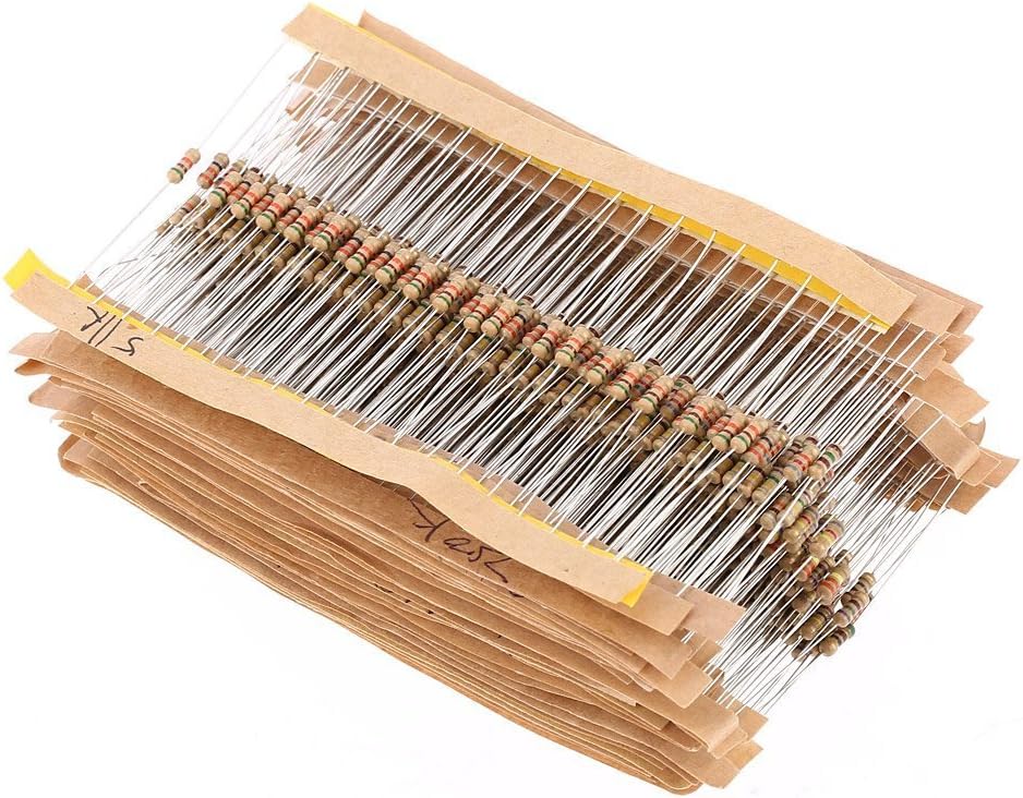 560 Stück 1/4w Watt 1% Sortierte Kohleschichtwiderstände Kit Werte 56 (1 Ohm 10m Ohm)