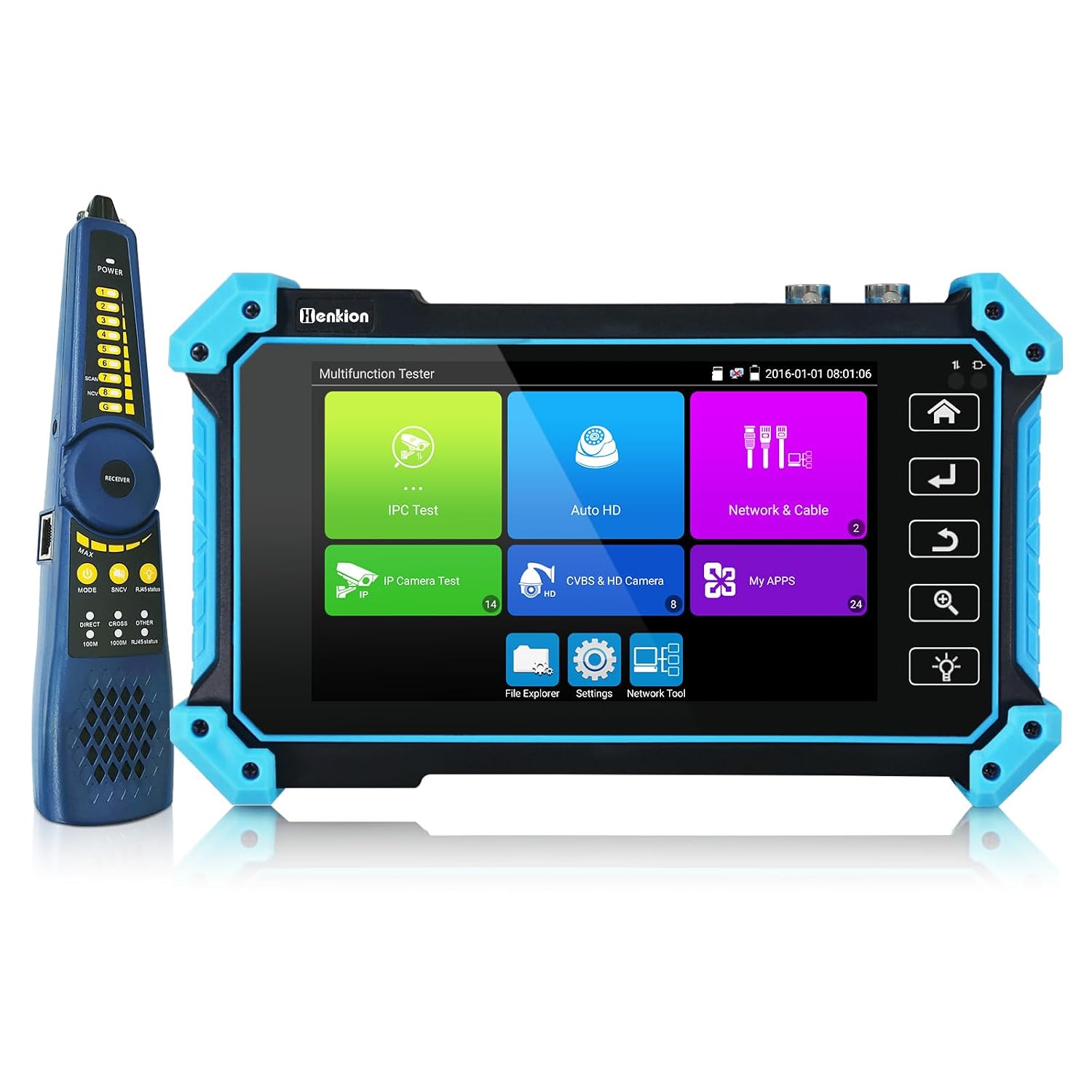 5,4"-touchscreen-cctv-tester Ipc-5200c Plus – Unterstützt 12-mp-ipc- Und 4k-8-mp-ahd-cvi-tvi-sdi-cvbs-ip-analogkameras, Kabeltracker, Poe, Ptz, Hdmi, Vga, Wlan, Rs485, Rj45
