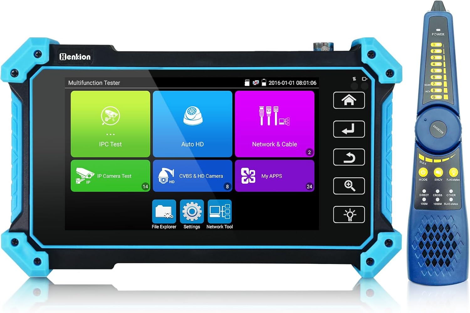 5,4"-touchscreen-cctv-tester Ipc-5100c Plus – Unterstützt 4k, 8mp, Ahd, Cvi, Tvi, Cvbs, Ip-kameratester, Kabeltracker, Poe, Ptz, Hdmi, Vga, Wlan, Rs485, Rj45