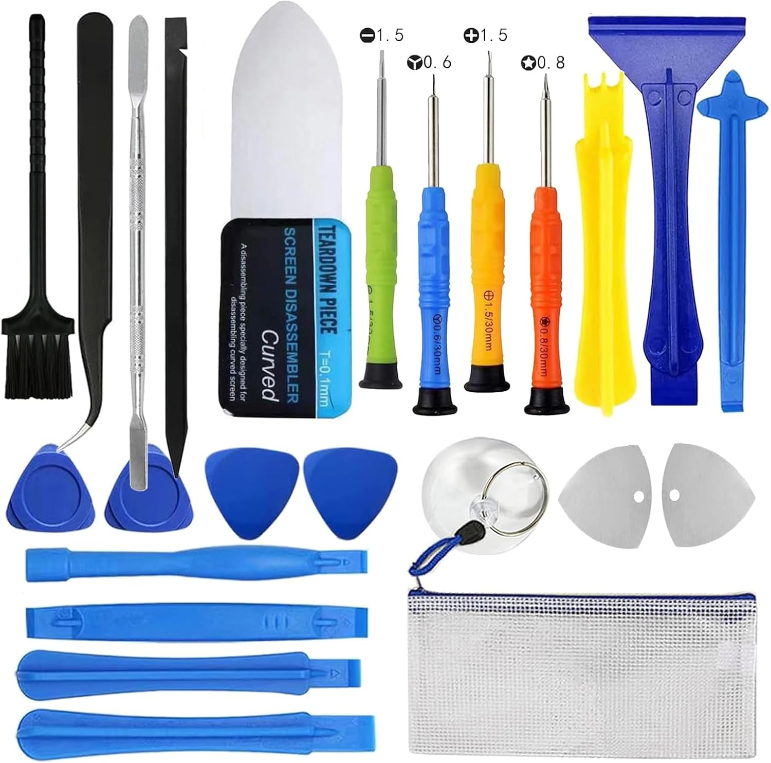 23-in-1 Handy-reparaturset, Öffnungswerkzeug, Antistatischer Spudger, Schraubendreher Für Smartphones, Tablets Und Laptops