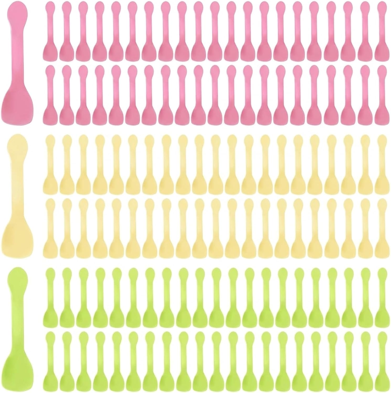 150 Stück Kleine, Farbige Dessertlöffel, Wiederverwendbare Plastiklöffel, Kleine Servierlöffel Für Eiscreme, Joghurt, Mousse, Kuchen Und Partys