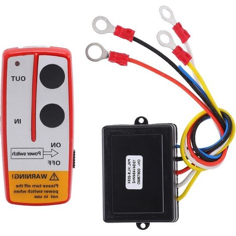 Télécommande Universelle Sans Fil Pour Treuil - Fonctionnement Manuel Avec Récepteur Pour Camions, Vtt Et Suv 12 V Et 24 V