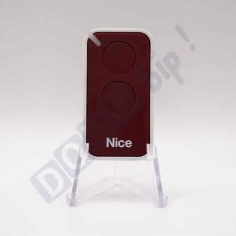 Télécommande Nice Inti2 Rouge - Émetteur À Code Tournant Era Inti 2 - 433.92 Mhz