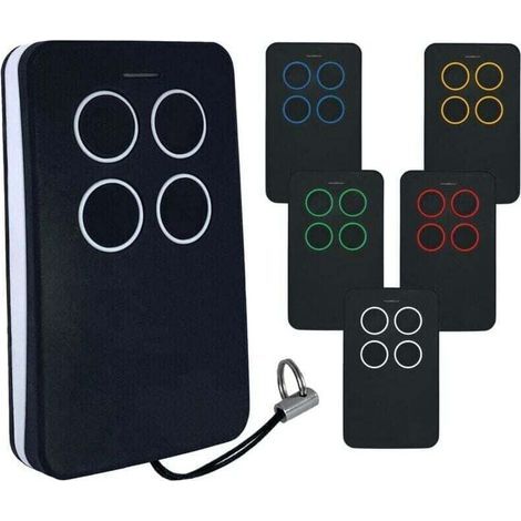 Télécommande Universelle Multifréquence Pour Portail Et Garage - Compatible Cardin S449-qz2/z4 - Rouge Avec 4 Codes