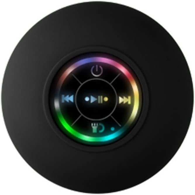 Set Mini-bluetooth-badezimmerlautsprecher (ohne Duschlautsprecher), Tragbar, Schwarz