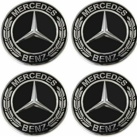 4 Aufkleber Für Mercedes-benz 65-mm-radkappen, Mercedes-benz-emblem