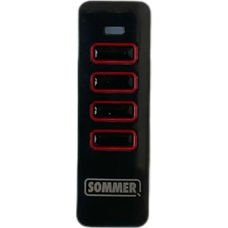 Télécommande Sans Fil Sommer Pearl Somloq2 Vibe Twin 4018 4019 4018v000 4019v000 T – Commande Portail Et Garage 1 Pièce, Noir