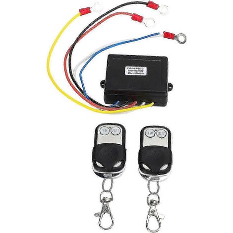 Kit Récepteur/interrupteur De Télécommande Sans Fil Universel Pour Treuil 12 V/24 V Pour Camion, Vtt Et Suv G20241649269