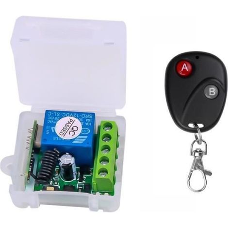 Télécommande Sans Fil - 433 Mhz - 1 Canal - Alimentation Dc 12 V - Pour Porte Électrique Garage Alarme - 1 Pièce