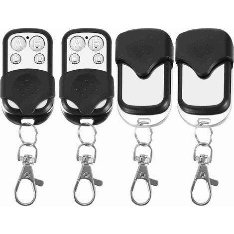 Télécommandes Universelles 433 Mhz – Lot De 4 – Clonables – Pour Porte De Garage, Portail, Voiture