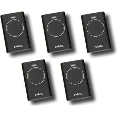 Télécommande 2 Canaux - 433 Mhz - Hopping Code Avec Auto-apprentissage - Pour Portails Motorisés - Lot De 5
