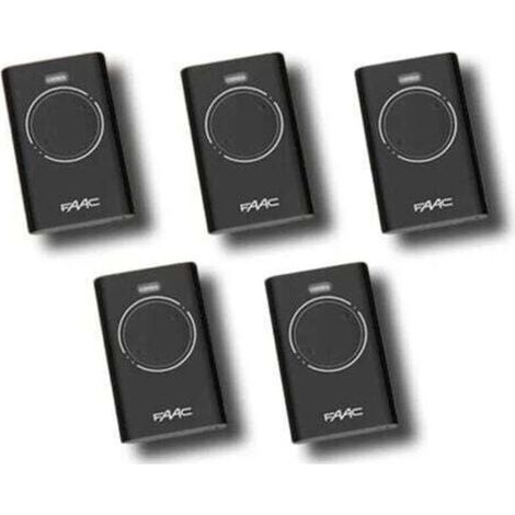 Télécommande 2 Canaux 868 Mhz - Hopping Code Avec Auto-apprentissage - Pour Portails Automatiques - 5 Pièces
