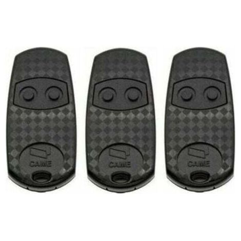 Telecommande 433,92 Mhz - 2 Canaux Code Fixe - Pour Portail Garage Porte Electrique - Lot De 3