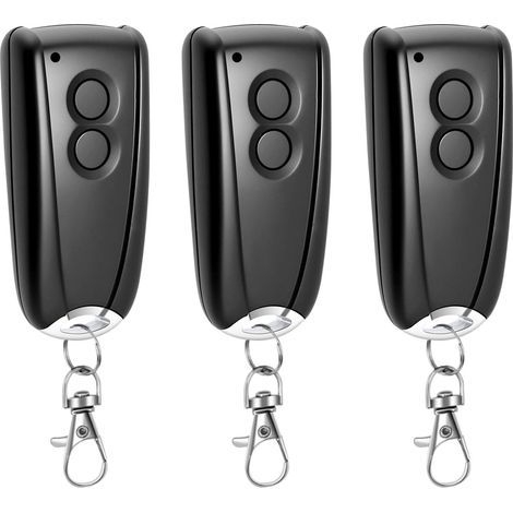 Télécommande Portail - 433 Mhz - Pour Portails Automatiques - 2 Canaux - Lot De 3