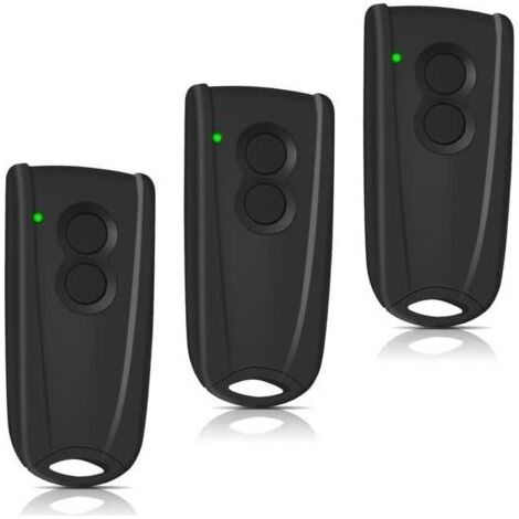 Télécommande Porte De Garage - 433,92 Mhz - Compatible Hormann Ecostar Liftronic 500/700/800 Tubauto Europro Portronic D2500 D5000 S4000 - 3 Pièces