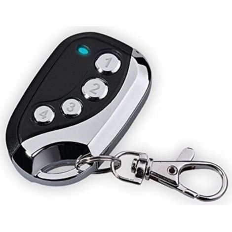 Télécommande Universelle Copieuse - 4 Boutons - Fréquence 433.92 Mhz - Pour Portail Garage Alarme Volets - Compatible Systèmes Français