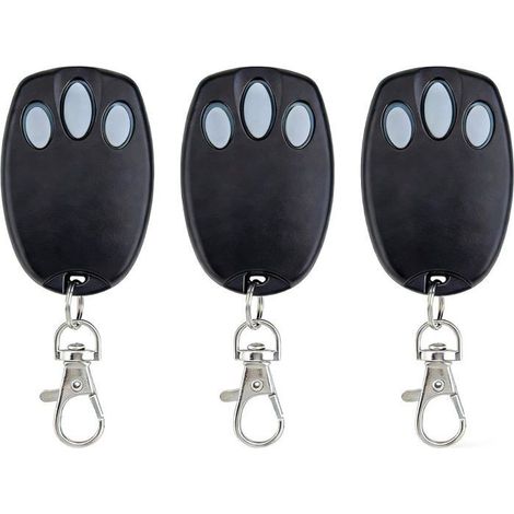 Chamberlain Lot De 3 Télécommandes De Rechange Pour Porte De Garage Chamberlain 94335e, 84335e, Ml500, Ml700, Ml850, Merlin+ C945